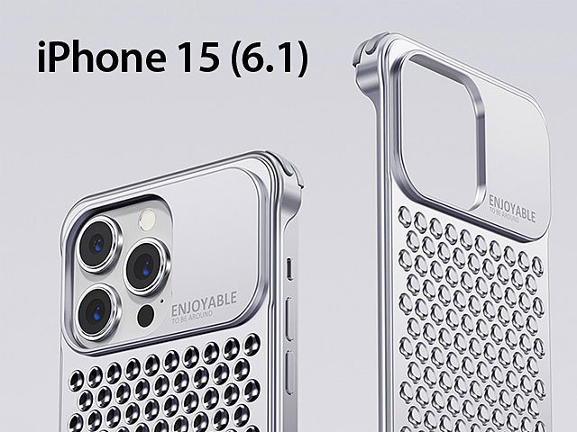 iPhone 15 (6.1) Metal Hollow Cooling Case