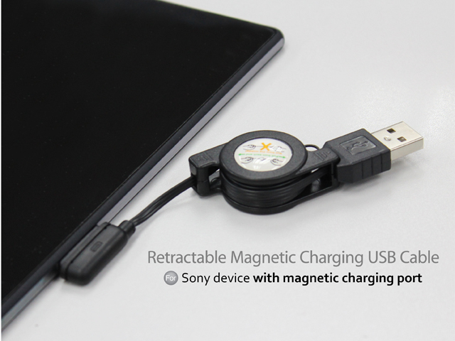 Retractable Magnetic Charging USB Cable