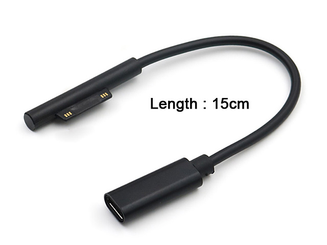 Type-C (Female) (15V) to Surface Connect Short Charging Cable