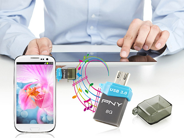 PNY Duo-LINK OU3 OTG USB 3.0 Flash Drive