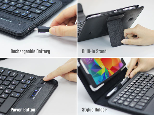 Samsung Galaxy Tab 4 7.0 Reclosable Fastener Case with Bluetooth Keyboard