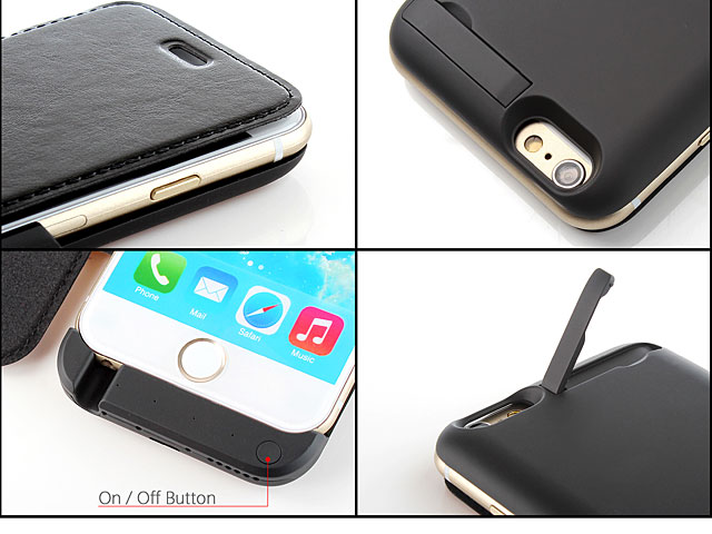 Power Jacket with cover For iPhone 6 / 6s - 3000mAh