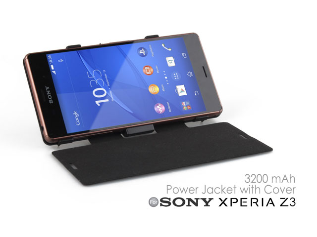 Power Jacket With Cover For Sony Xperia Z3 3200mah