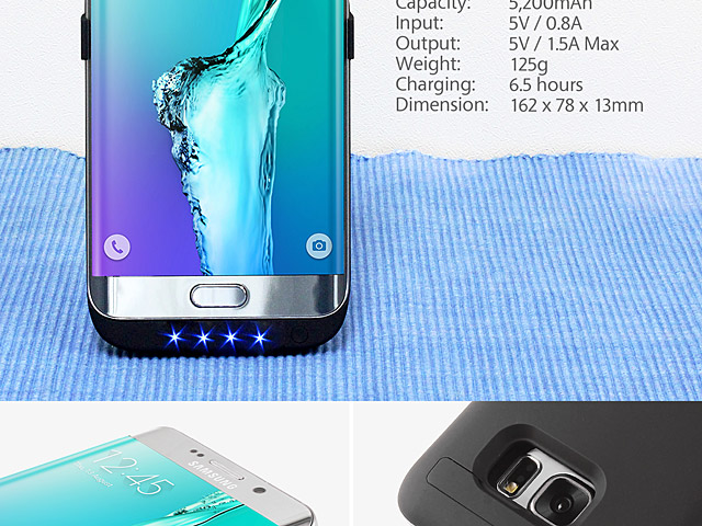 Power Jacket For Samsung Galaxy S6 edge+ - 5200mAh