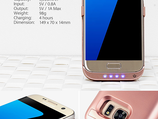 Power Jacket For Samsung Galaxy S7 - 3500mAh
