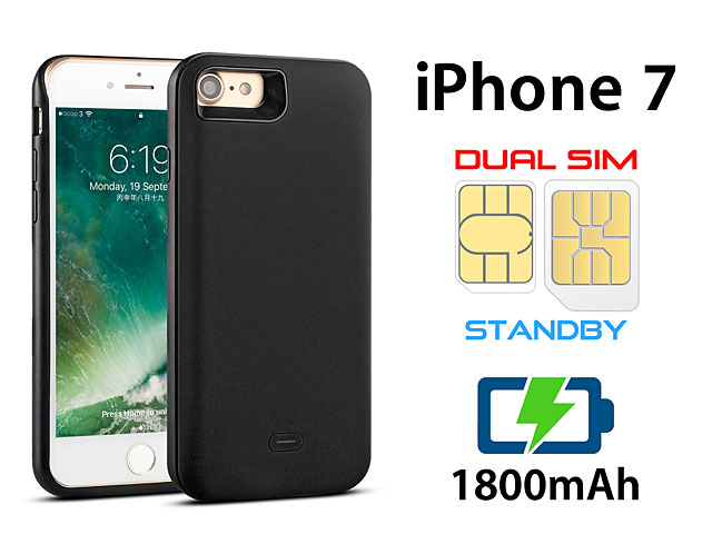 3 In 1 Dual Sim Card Power Jacket For Iphone 7