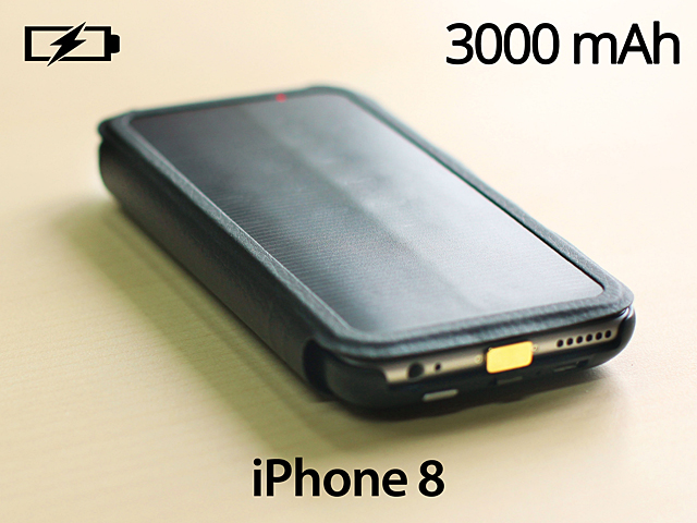 Solar Power Jacket For iPhone 8 - 3000mAh