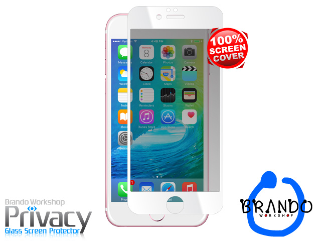 Brando Workshop Full Screen Privacy Glass Protector (iPhone 6s) - White