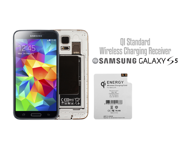 QI Standard Wireless Charging Receiver for Samsng Galaxy S5