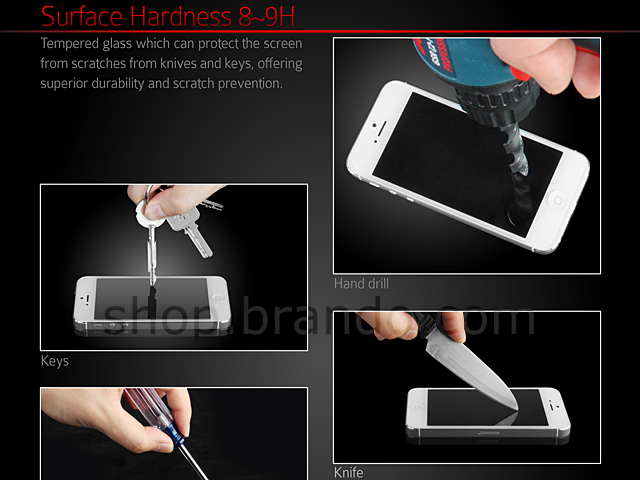 Brando Workshop Premium Tempered Glass Protector (Rounded Edition) (iPhone 5)