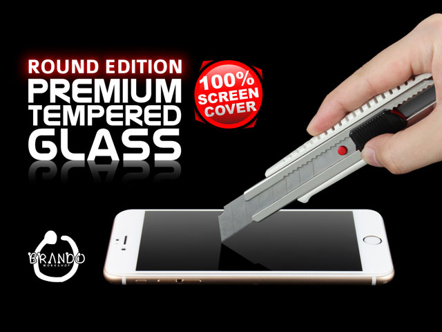 Brando Workshop Full Screen Coverage Glass Protector (iPhone 6 Plus) - Gold