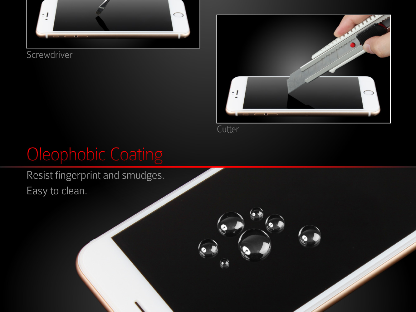 Brando Workshop Full Screen Coverage Glass Protector (Samsung Galaxy S6) - Gold