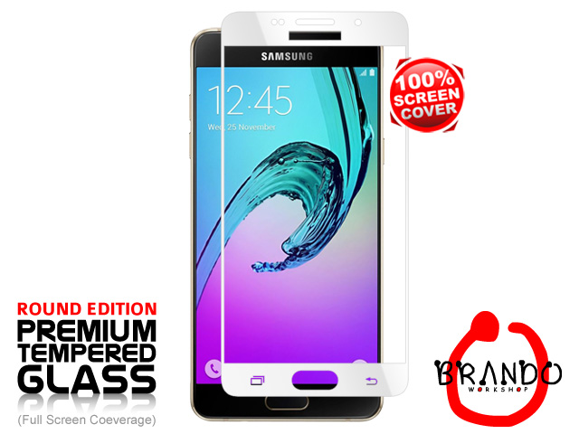 Brando Workshop Full Screen Coverage Glass Protector (Samsung Galaxy A5 (2016) A5100) - White