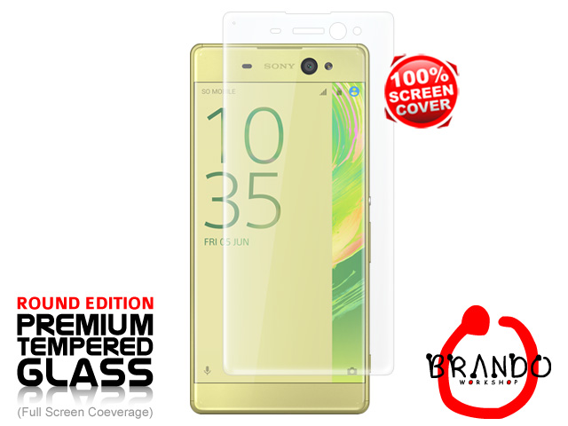 Brando Workshop Full Screen Coverage Curved Glass Protector (Sony Xperia XA Ultra) - Transparent