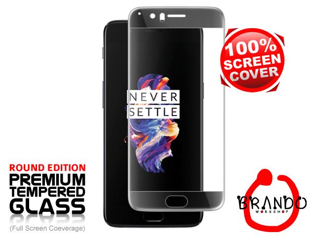 Brando Workshop Full Screen Coverage Curved Glass Protector (OnePlus 5) - Black