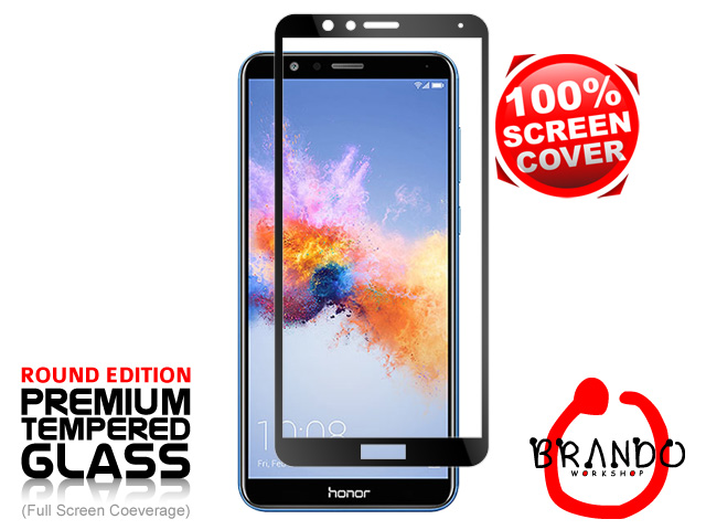 Brando Workshop Full Screen Coverage Glass Protector (Huawei Honor 7X) - Black