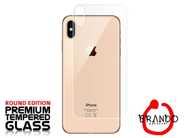 Brando Workshop Premium Tempered Glass Protector (Rounded Edition) (iPhone XS Max (6.5) - Back Cover)