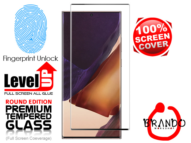 Brando Workshop Full Screen Coverage Curved Glass Protector (Samsung Galaxy Note20 Ultra 5G) - Black