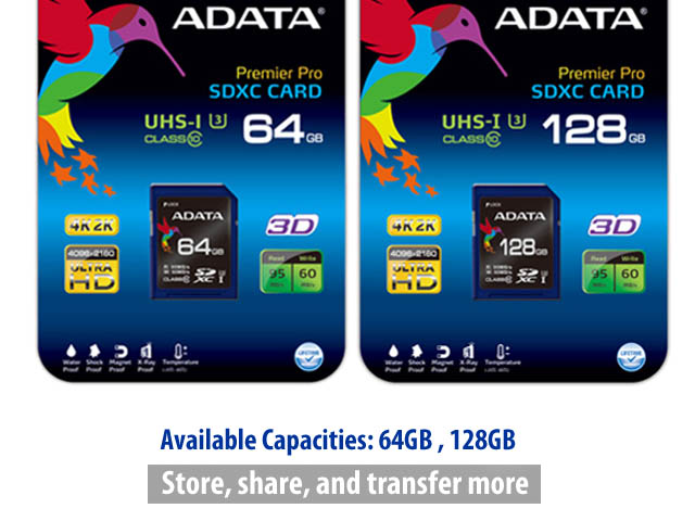 ADATA Premier Pro SDXC UHS-I Speed Class 3 (U3)