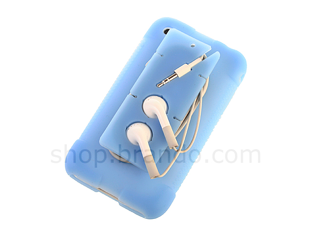 iPhone 2G/3G/3G S Silicone Case with Earphone Storage