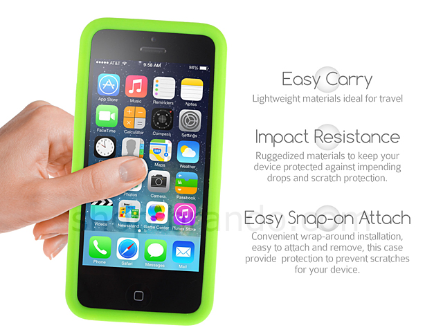 Drilled Hole Silicone Case for iPhone 5c