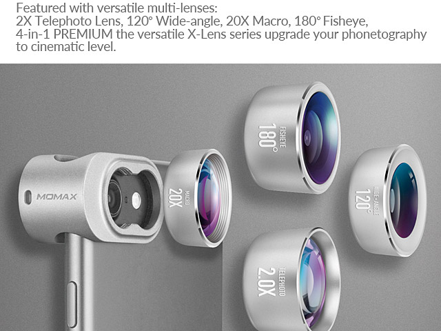 Momax X-LENS PRO 4 IN 1 Premium Lens Kit
