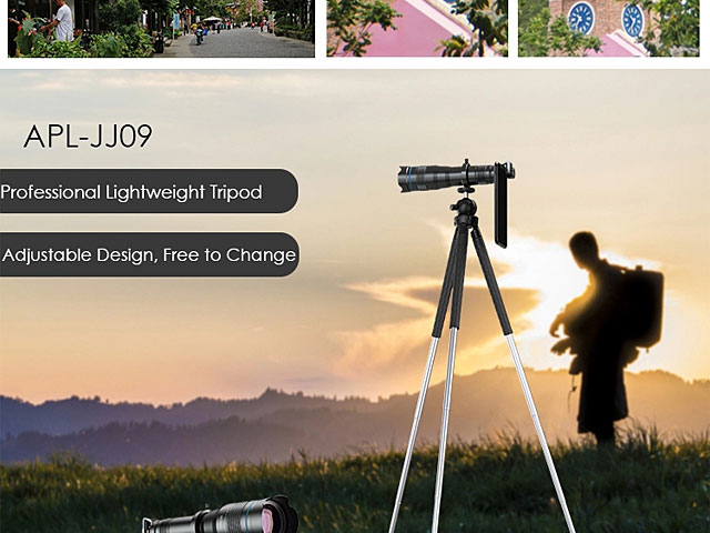 60X Monocular Telescope Lens with Tripod Stand