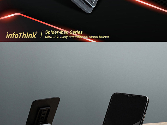 infoThink Avengers Series Ultra-Thin Alloy Smartphone Holder - Spider-Man