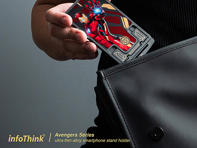 infoThink Avengers Series Ultra-Thin Alloy Smartphone Holder - Iron Man