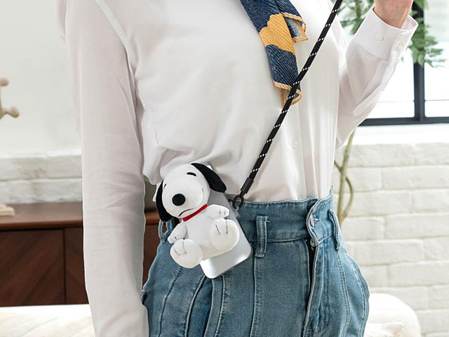 infoThink SNOOPY series plush clip and cellphone lanyard