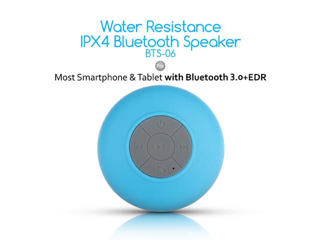 Water Resistance IPX4 Bluetooth Speaker BTS-06