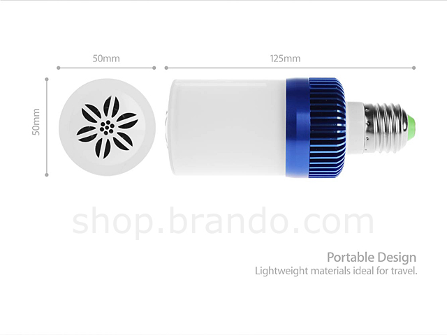 Portable Bluetooth Speaker with LED Bulb
