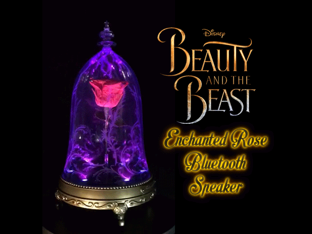 Beauty and the Beast Enchanted Rose Bluetooth Speaker