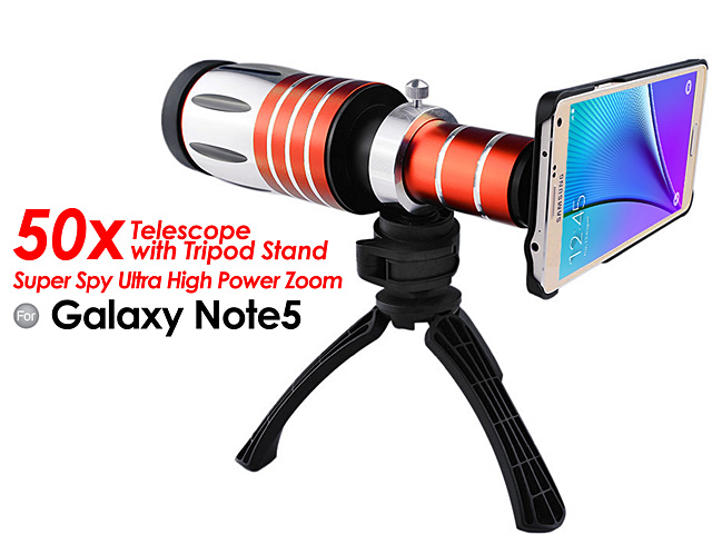 Samsung Galaxy Note5 Super Spy Ultra High Power Zoom 50X Telescope with Tripod Stand