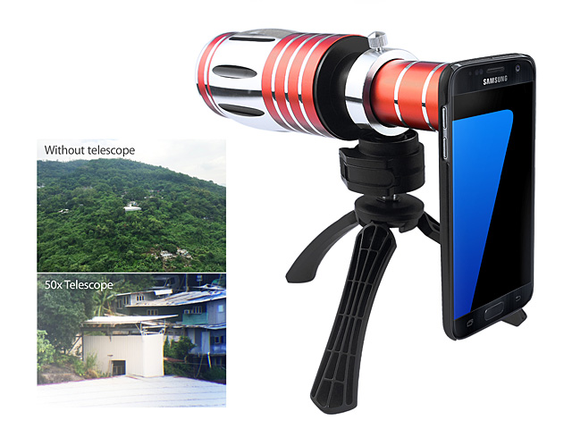 Samsung Galaxy S7 edge Super Spy Ultra High Power Zoom 50X Telescope with Tripod Stand