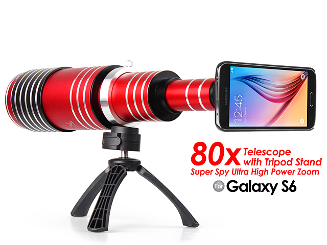 Samsung Galaxy S6 Super Spy Ultra High Power Zoom 80X Telescope with Tripod Stand