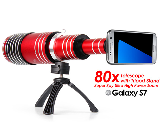 Samsung Galaxy S7 Super Spy Ultra High Power Zoom 80X Telescope with Tripod Stand