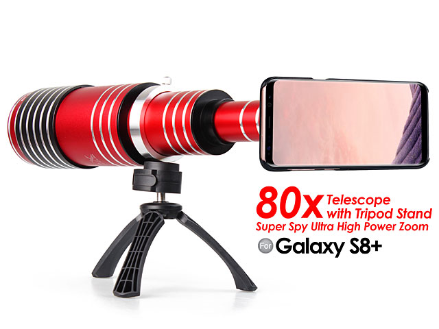 Samsung Galaxy S8+ Super Spy Ultra High Power Zoom 80X Telescope with Tripod Stand