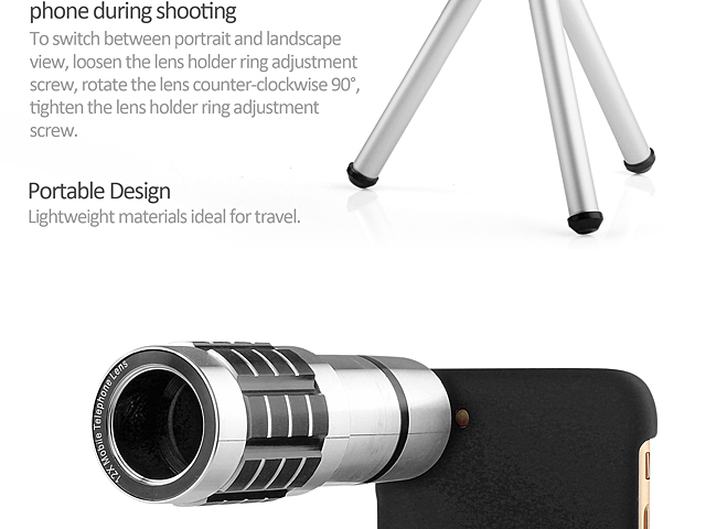 Professional iPhone 8 12x Zoom Telescope with Tripod Stand