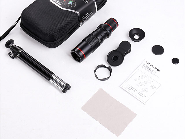 Portable Clip-On Universal Professional 22x Zoom Telescope with Tripod Stand