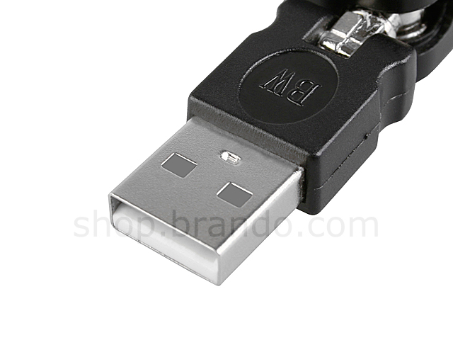 Brando Workshop 360° x 360° USB A Male to USB B Female Adapter