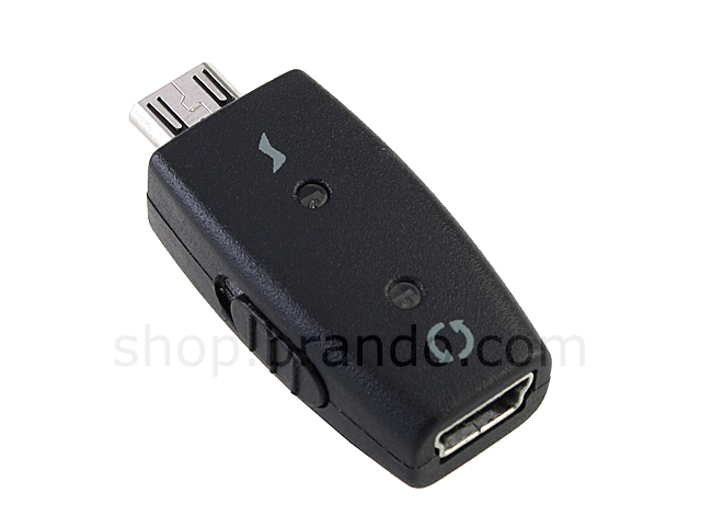 Alle Om indstilling Elektrisk Mini USB to Micro USB Adapter w/ ON/OFF switch