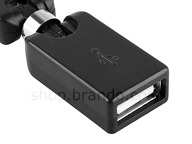 360°x 360° USB A Female to Micro-B Male Adapter