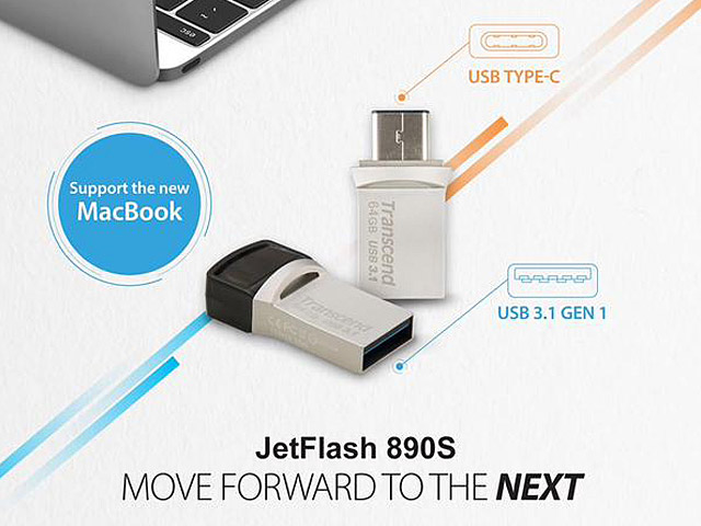 Transcend JetFlash 890S USB 3.1 OTG Flash Drive