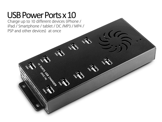 Super 10-Port USB Charging Station