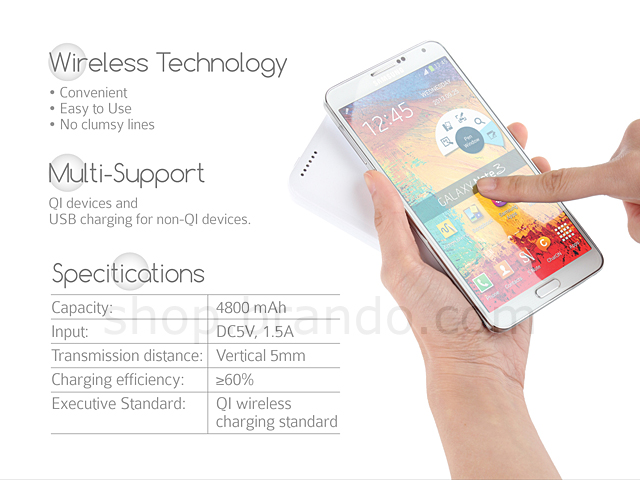 Samsung Galaxy Note 3 Wireless Power Bank 4800mAh