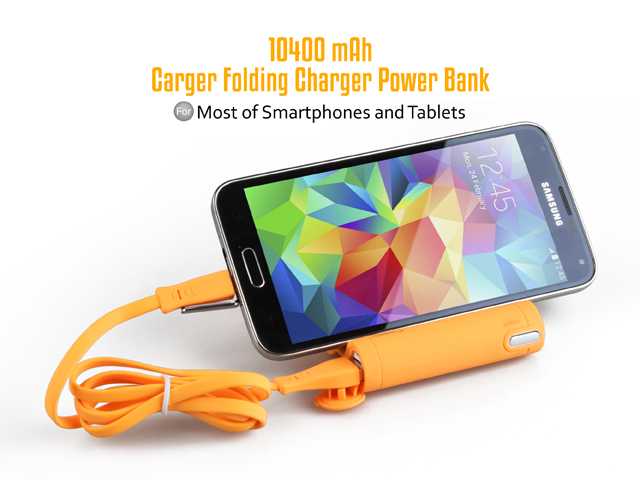 Carger Folding Charger Power Bank - 10400mAh