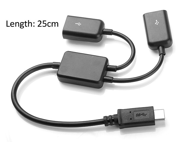 2-Port USB 3.1 Type-C OTG Cable