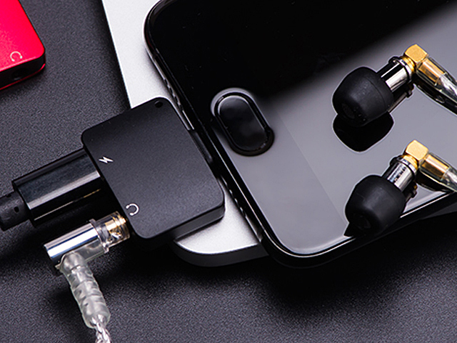 Type-C to 3.5mm Audio + Charger Adapter