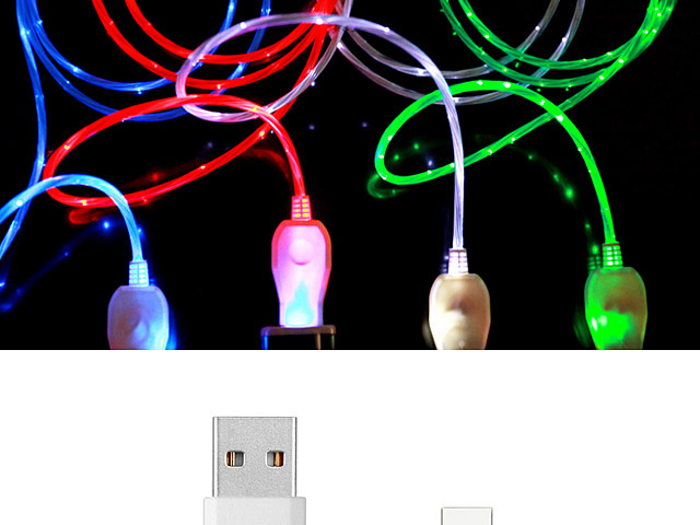 LED Flashing Streamer Type-C Cable